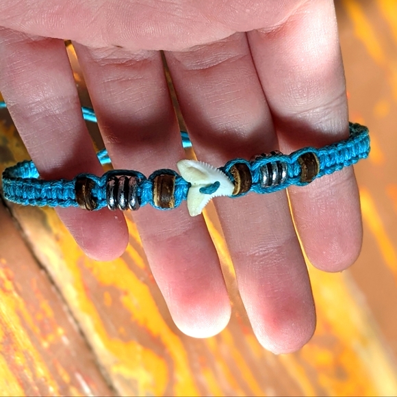 Other - Blue Shark Tooth Bracelet
